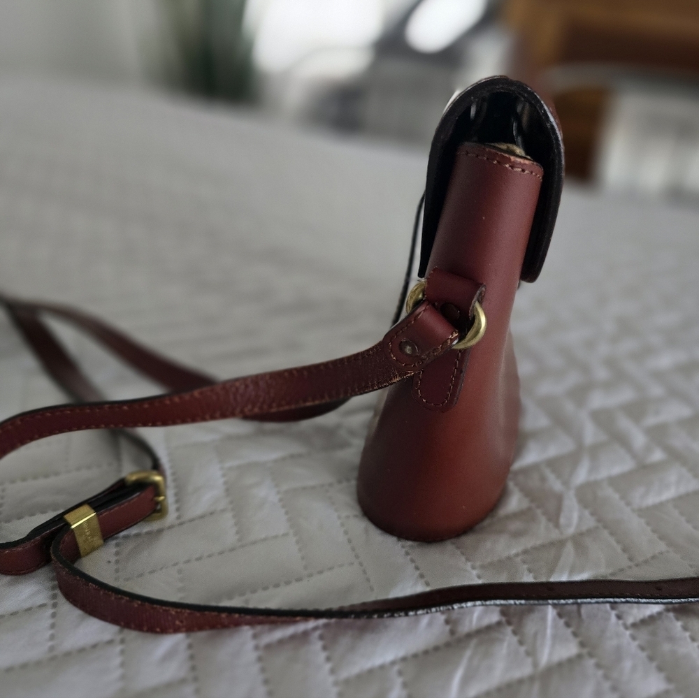 Marie Claire Vintage Crossbody Bag - maroon bordeaux leather - Picture 2 of 10